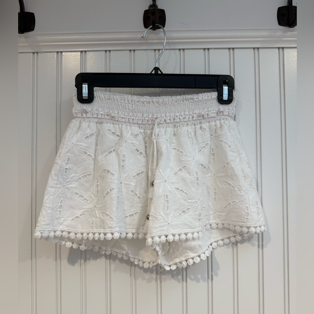 Positano Couture by Blitz Chic White High Waist Women's Shorts